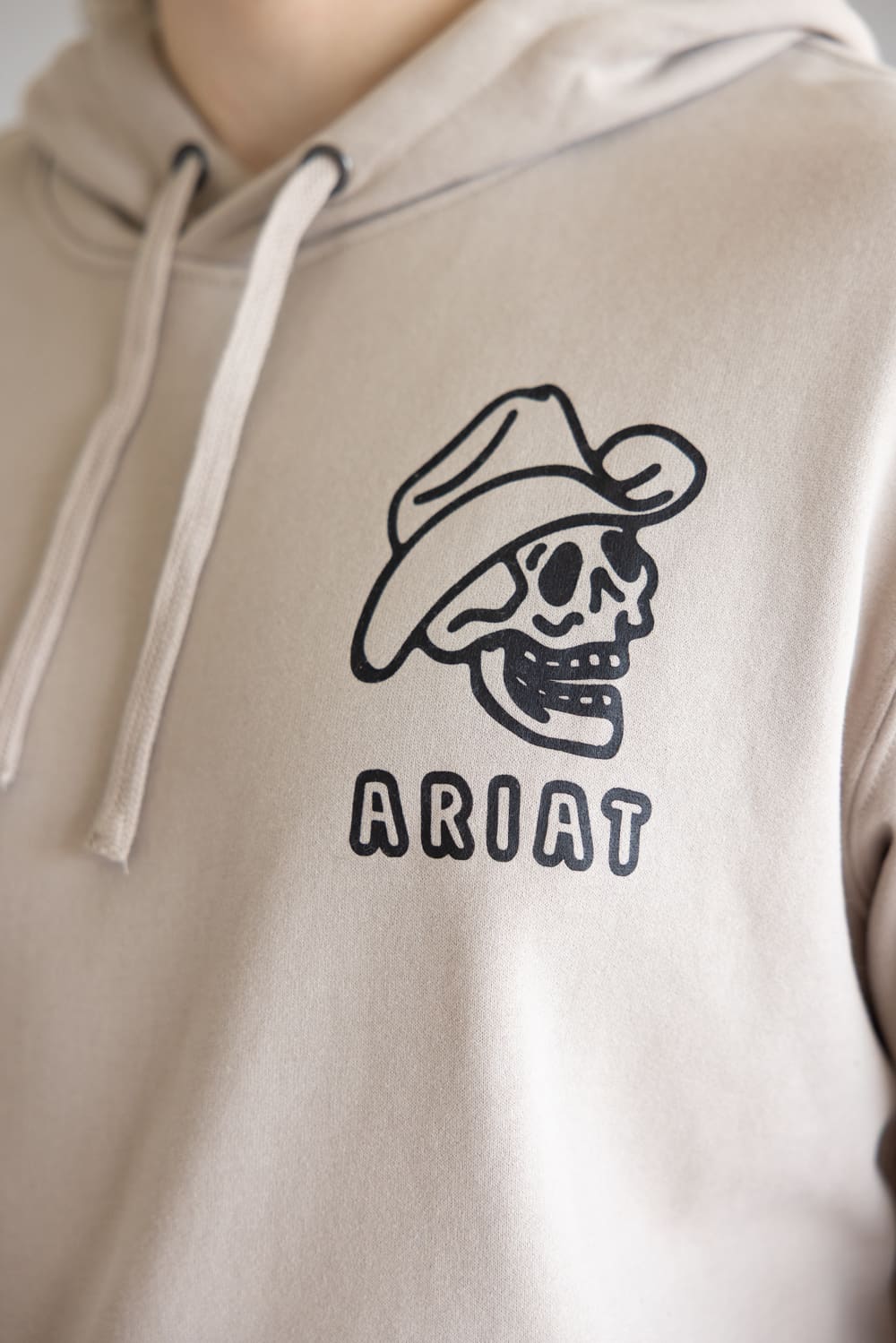 Ariat Drinking Buddies Hoodie for Men in Beige
