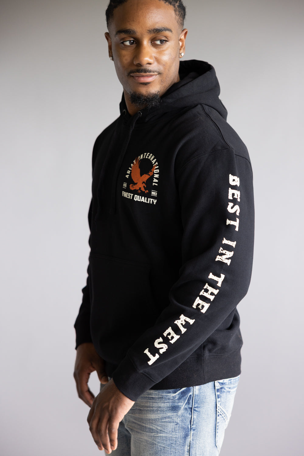 Ariat Eagle Hoodie for Men in Black