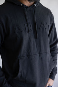 Ariat Embossed Logo Hoodie for Men in Black