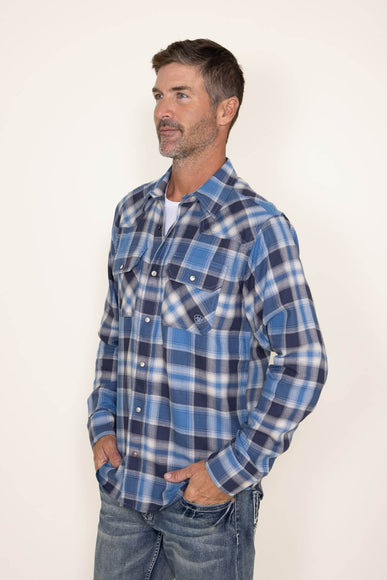 Ariat Hoyt Flannel Shirt for Men in Blue