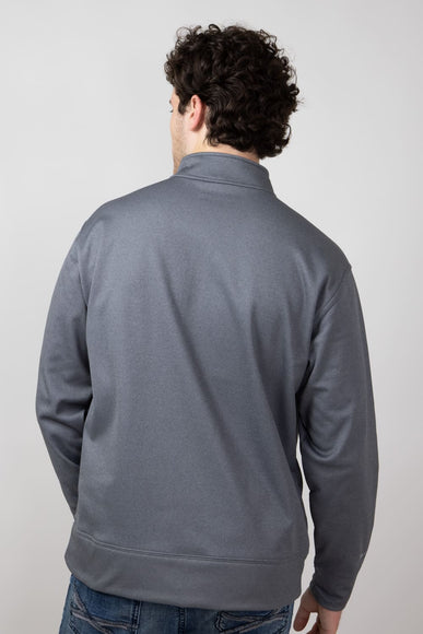 Ariat Team Logo Quarter Zip Sweatshirt for Men in Grey