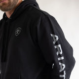 Ariat Logo Hoodie for Men in Black