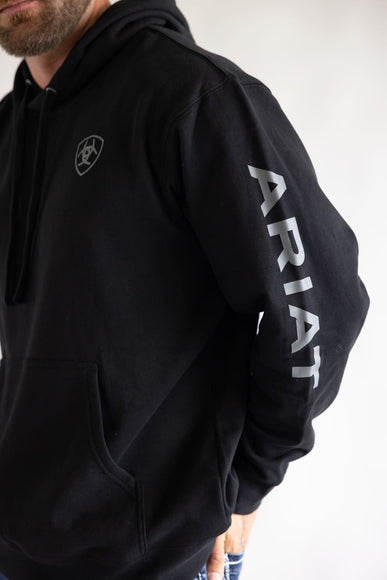 Ariat Logo Hoodie for Men in Black