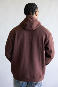 Ariat Logo Hoodie for Men in Deep Mahogany