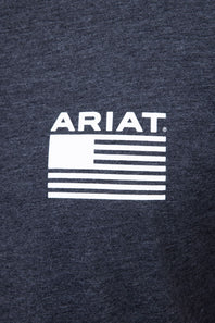 Ariat RWB T-Shirt for Men in Charcoal Heather