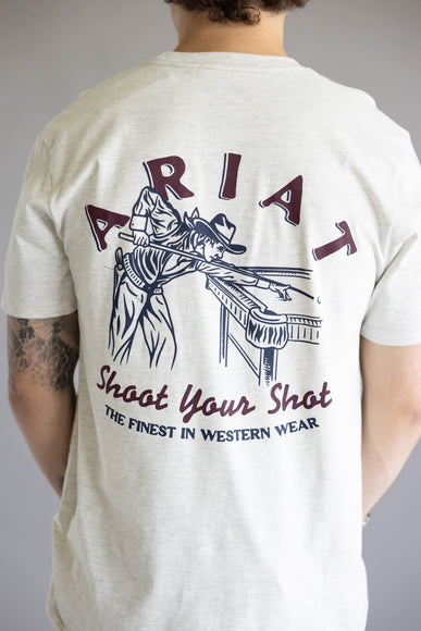 Ariat Straight Shooter T-Shirt for Men in Oatmeal