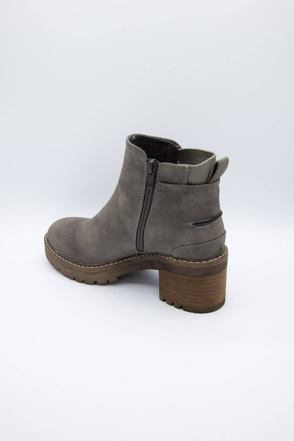 B52 by Bullboxer Chelsea Lug Booties for Women in Taupe