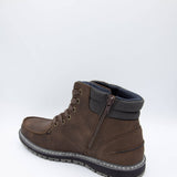 B52 by Bullboxer Pad Collar Logger Boots for Men in Dark Brown