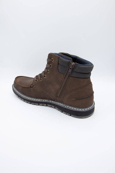 B52 by Bullboxer Pad Collar Logger Boots for Men in Dark Brown
