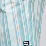 Billabong Good Times Lay Back Striped Shorts for Men in Seafoam