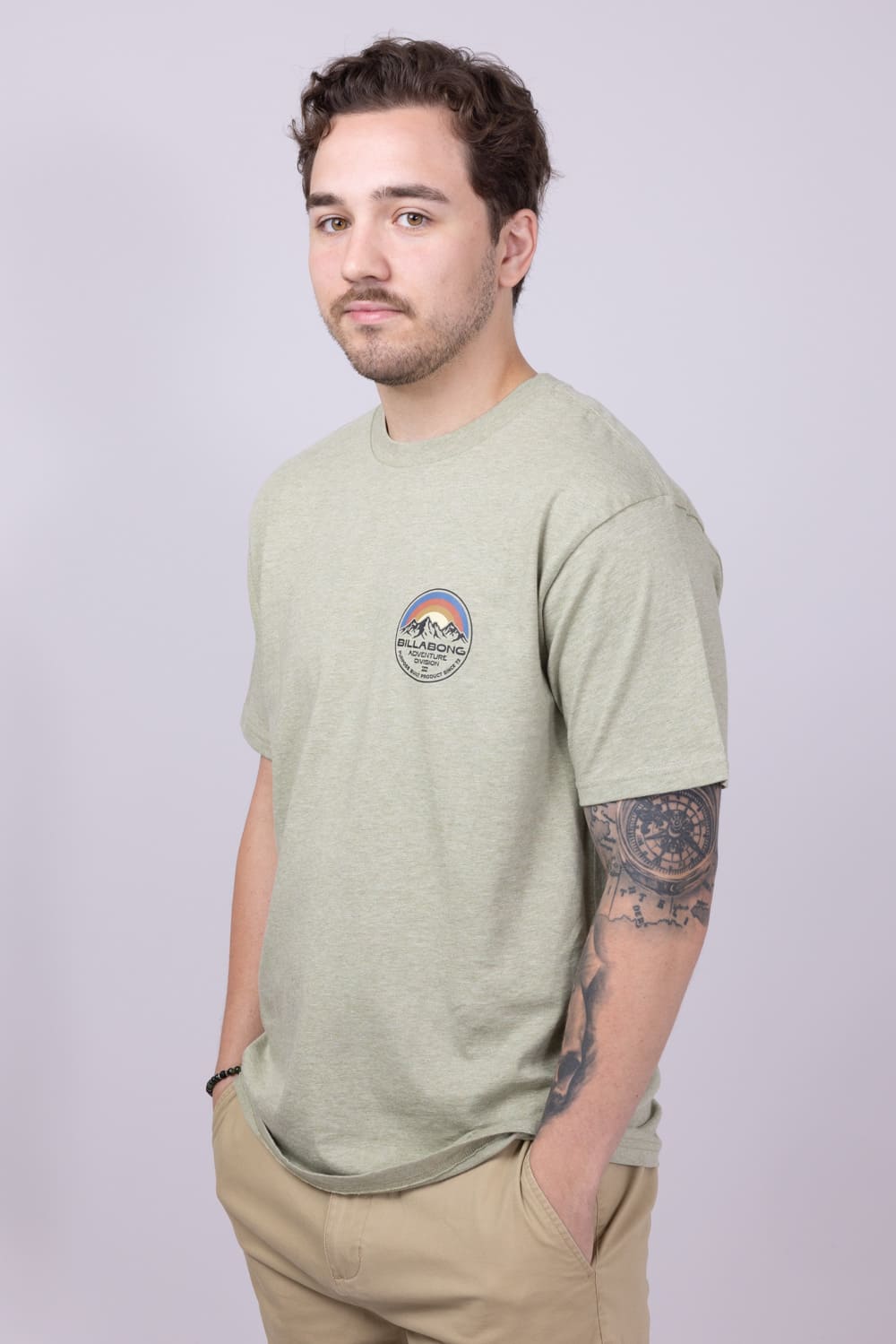 Billabong Rockies Adiv T-Shirt for Men in Sage