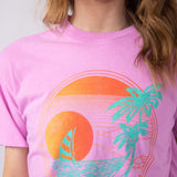 Billabong Bright New Day Graphic T-Shirt for Women in Bright Rose
