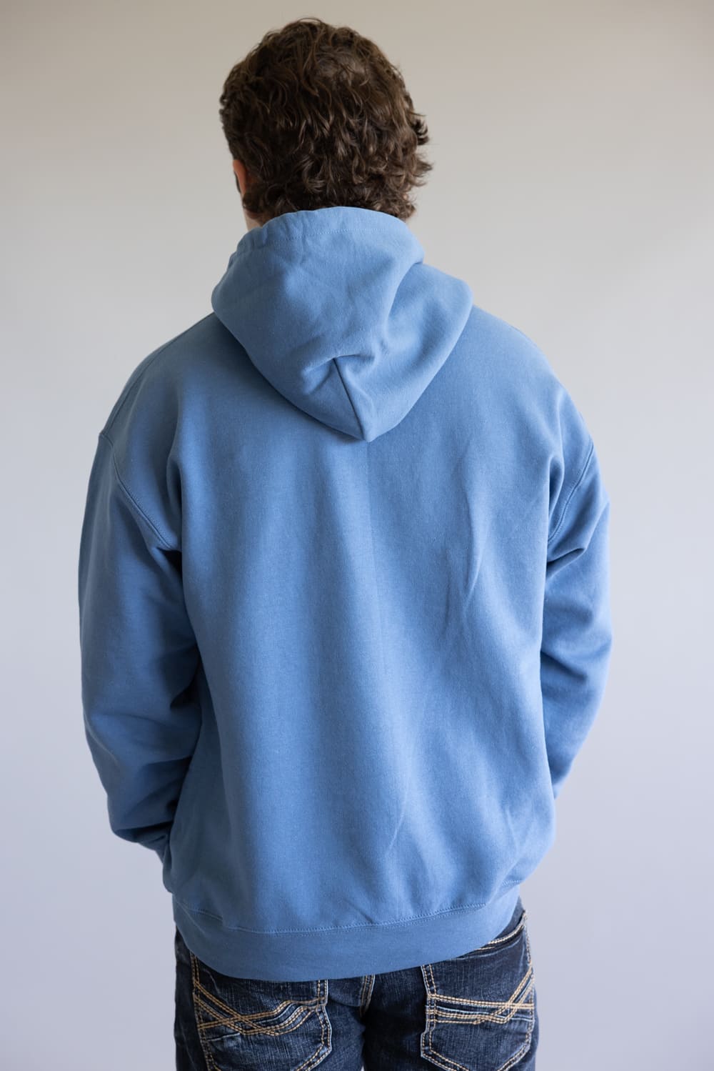  Busch Vintage Logo Graphic Sweatshirt for Men in Indigo Blue 