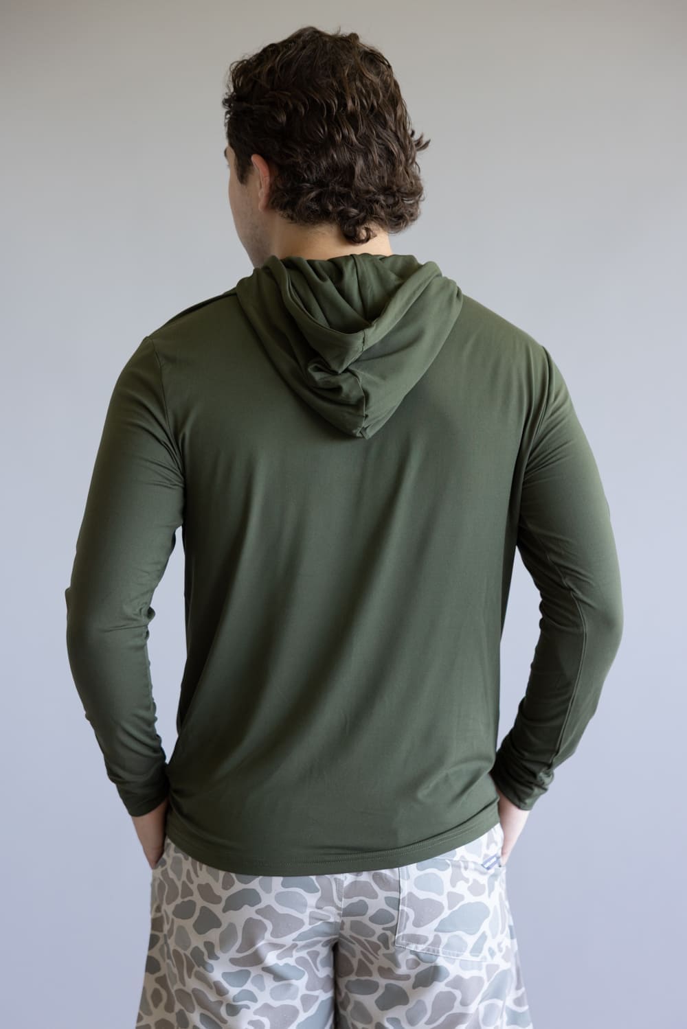 Burlebo Performance Hoodie for Men in Mallard Green