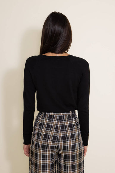 Basic Long Sleeve Top for Women in Black