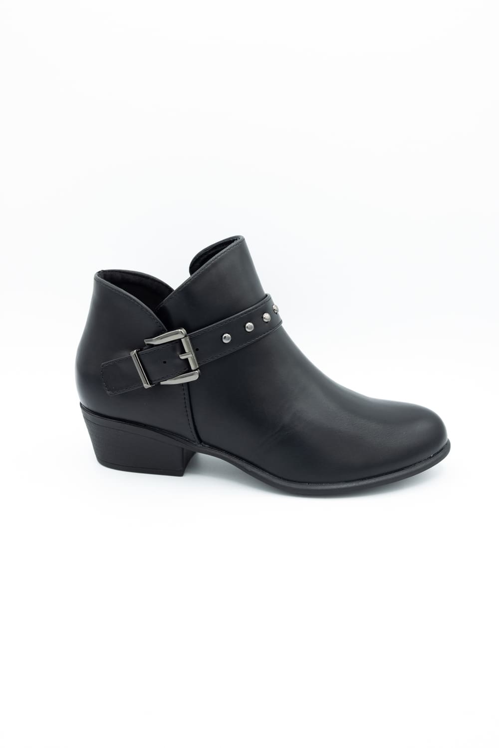 Berness Kashvi Buckle Booties for Women in Black
