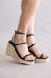 Berness Rosie Espadrille Wedges Black 