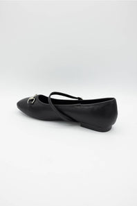 Berness Zamira Mary Jane Flats for Women in Black