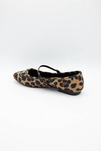 Berness Zamira Mary Jane Flats for Women in Leopard