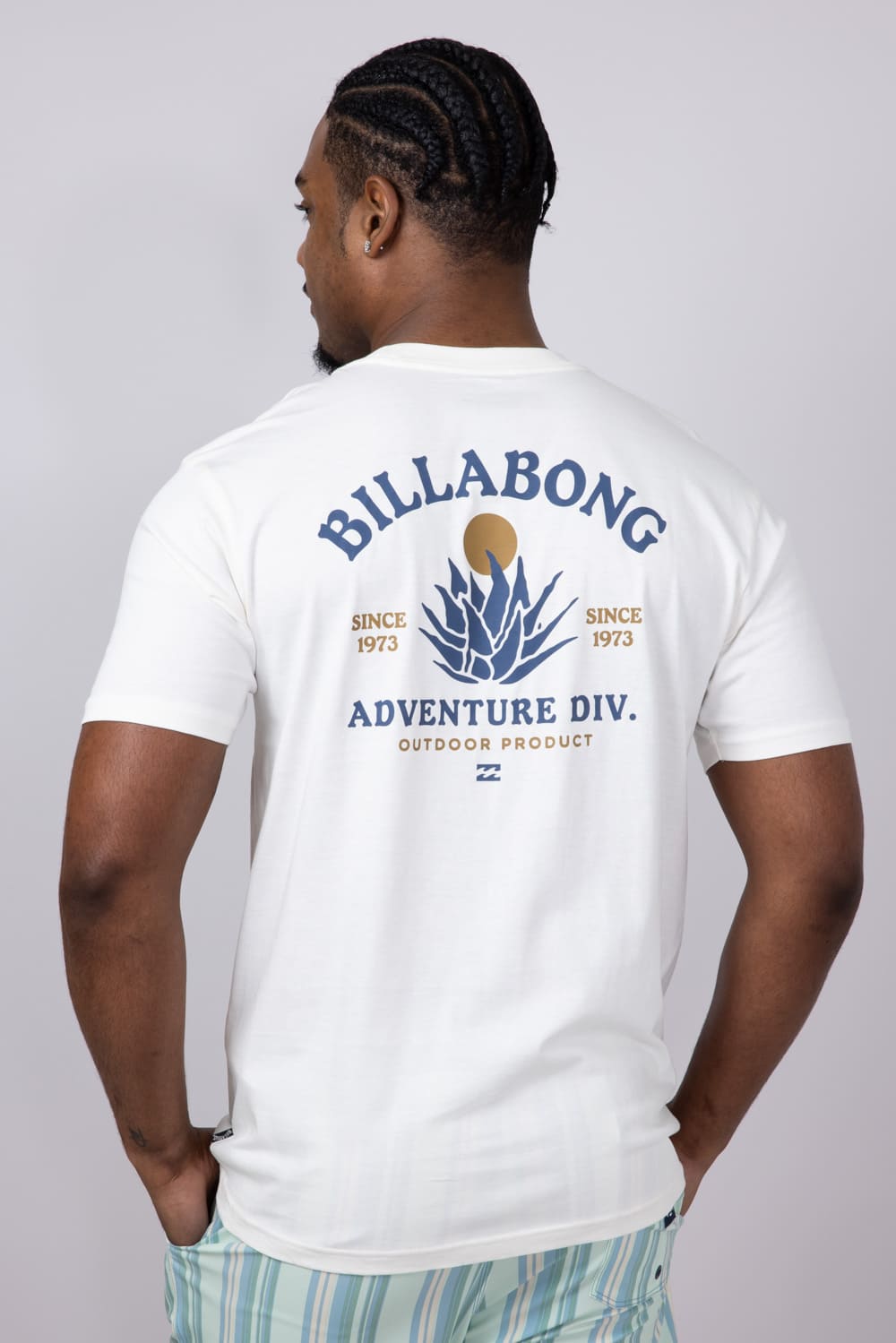 Billabong A/Div Agave Premium T-Shirt for Men in Off White