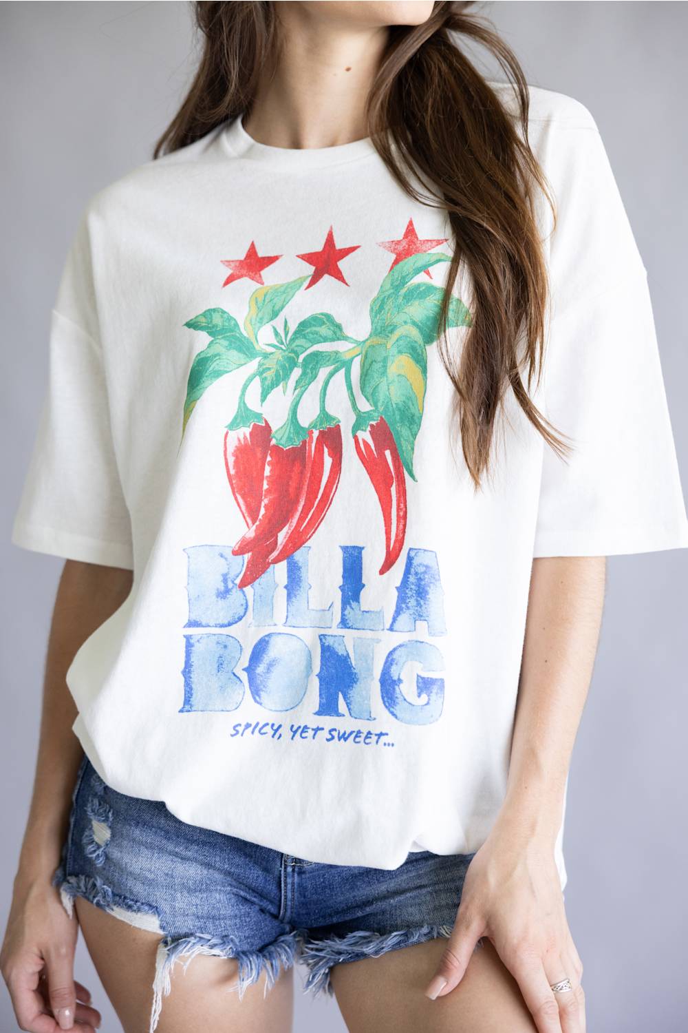 Billabong Freshest Pick Graphic T-Shirt for Women in White