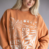 Billabong Ride In Crew Sweatshirt for Women in Orange