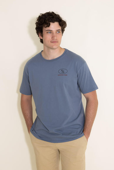 Horstmann Ranch H6 Anarchy US Flag T-Shirt for Men in Blue