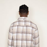 Brooklyn Cloth Heavy Flannel Shacket for Men in Cream