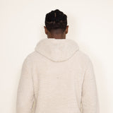 Brooklyn Cloth Henley Neck Snap Sherpa Hoodie for Men