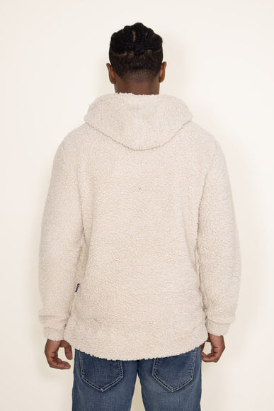 Brooklyn Cloth Henley Neck Snap Sherpa Hoodie for Men