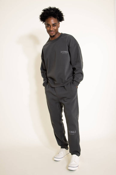 Brooklyn Cloth Originals Fleece Sweatshirt for Men in Dusty Black