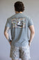 Burlebo Mallard Duck Stamp T-Shirt for Men in Heather Black