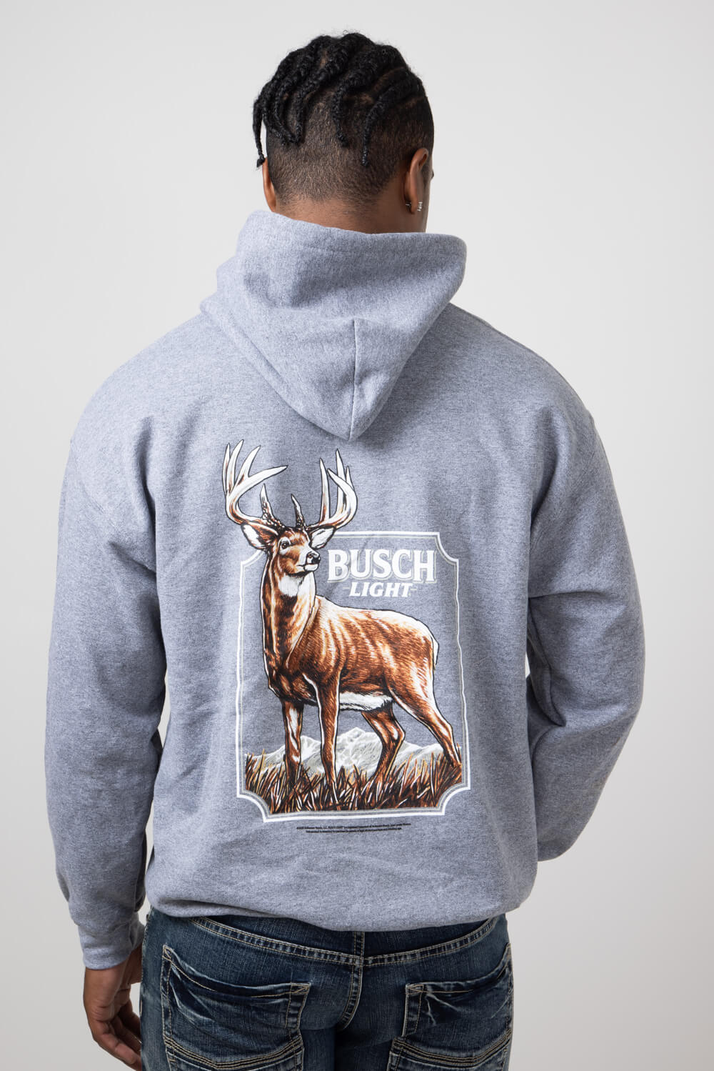 Busch Buck Hoodie for Men in Grey 3851-HEATHER – Glik's