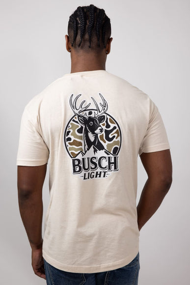 Busch Camo Can Deer T-Shirt for Men in Sand