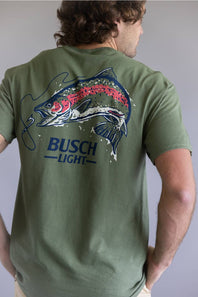 Busch Light Wildlife T-Shirt for Men in Green