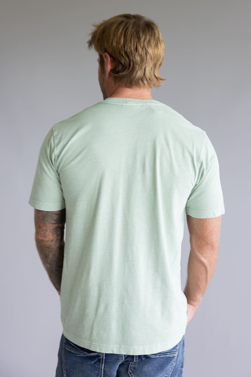 Carhartt Garment Dye Pocket T-Shirt for Men in Light Green