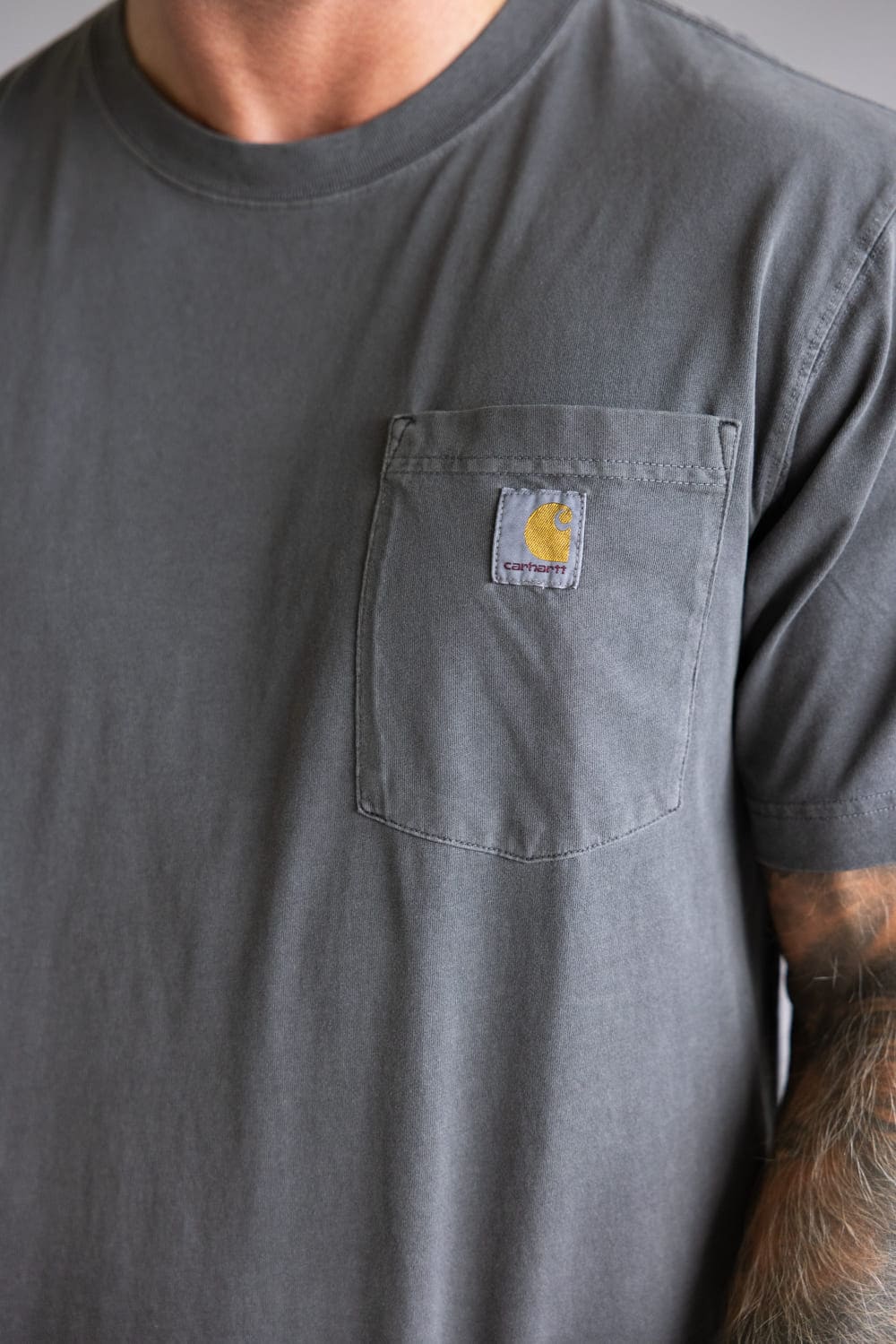 Carhartt Garment Dye Pocket T-Shirt for Men in Grey | 106252