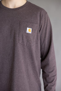 Carhartt Heavyweight Pocket C Graphic T-Shirt for Men in Dark Sepia
