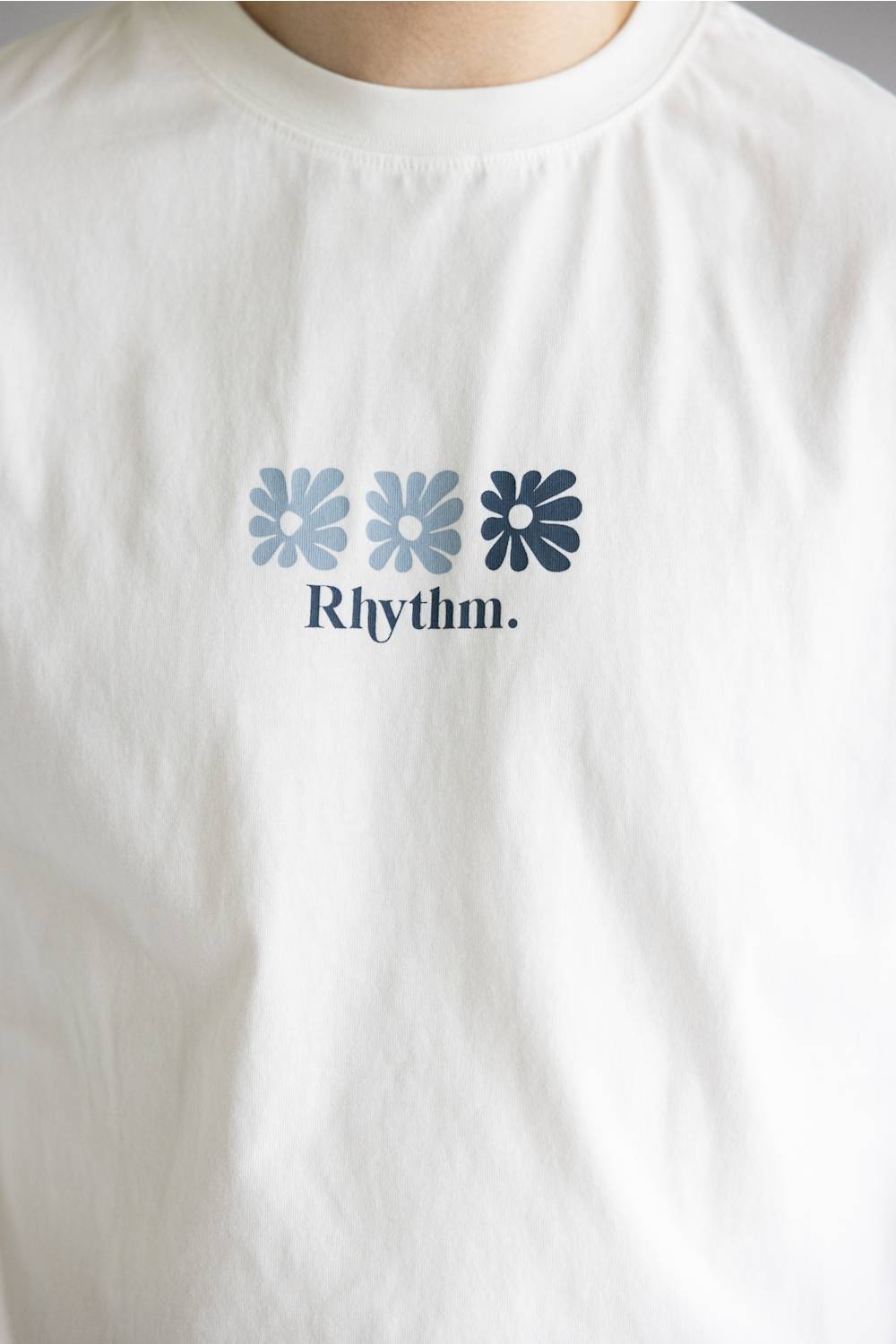 Rhythm High Beaming Vintage T-Shirt for Men in Off White