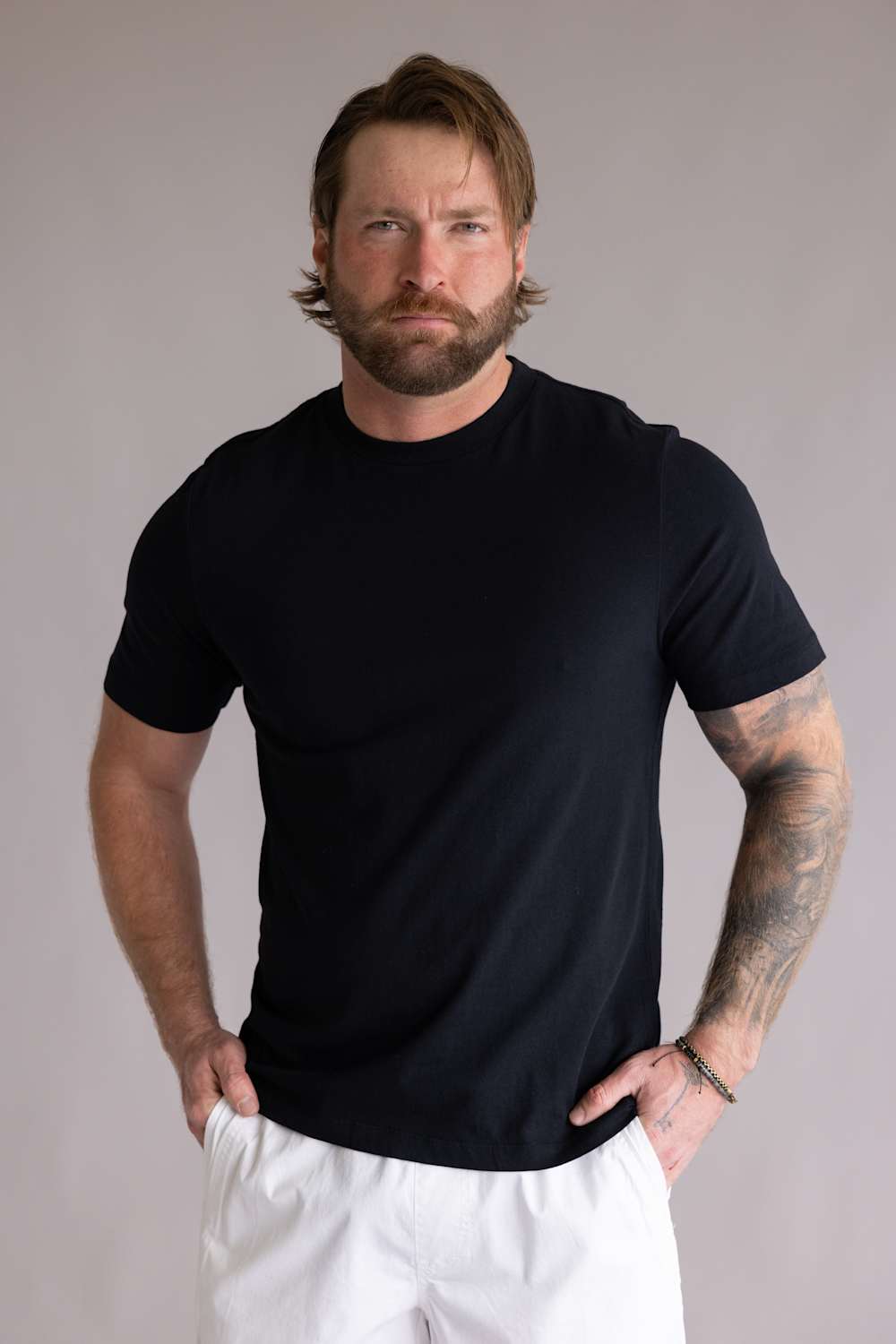 Industrie Classic Crew T-Shirt for Men in Black