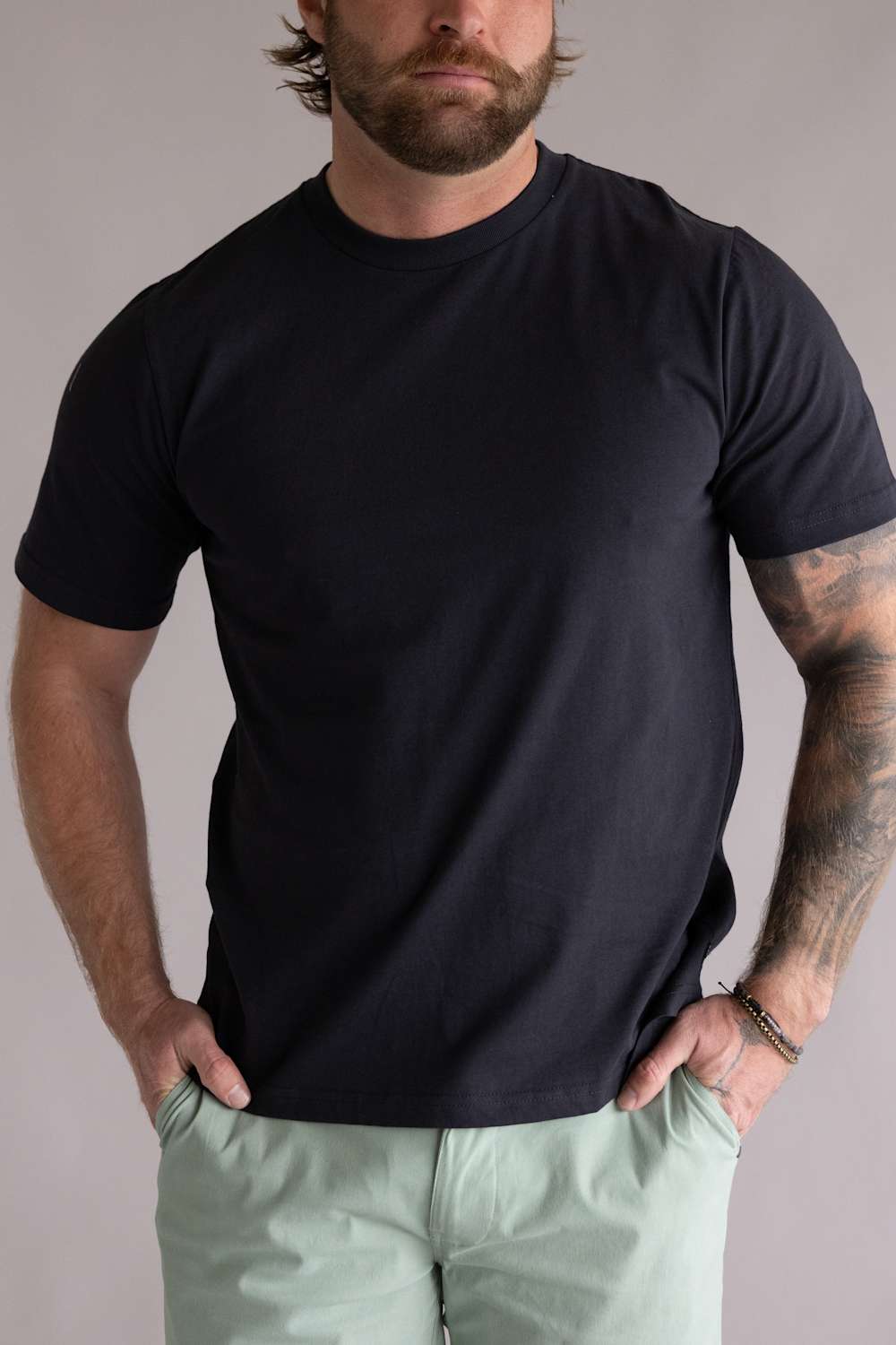 Industrie Classic Crew T-Shirt for Men in Midnight