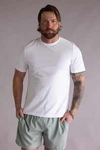 Industrie Classic Crew T-Shirt for Men in White