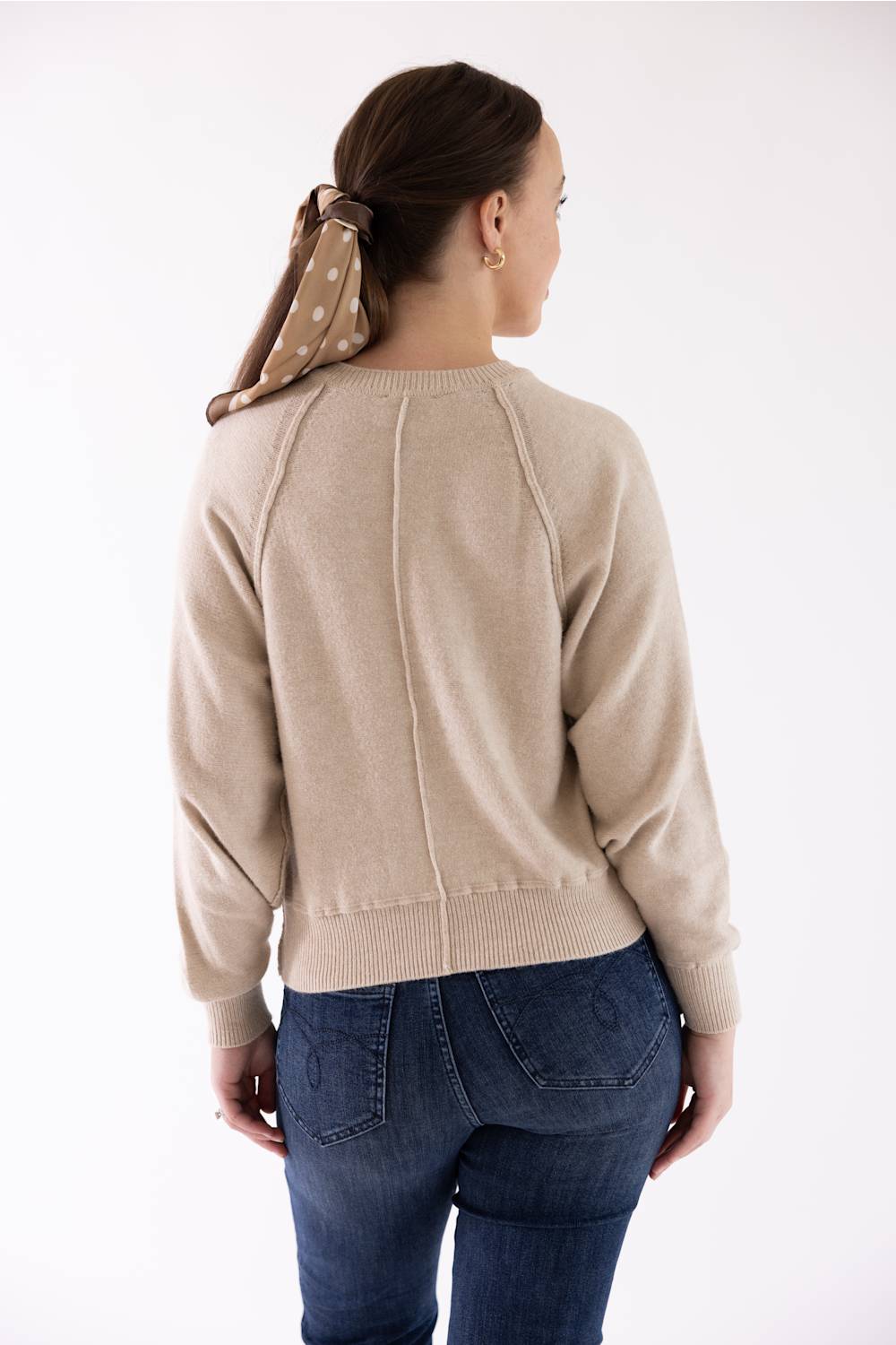 sweater on back