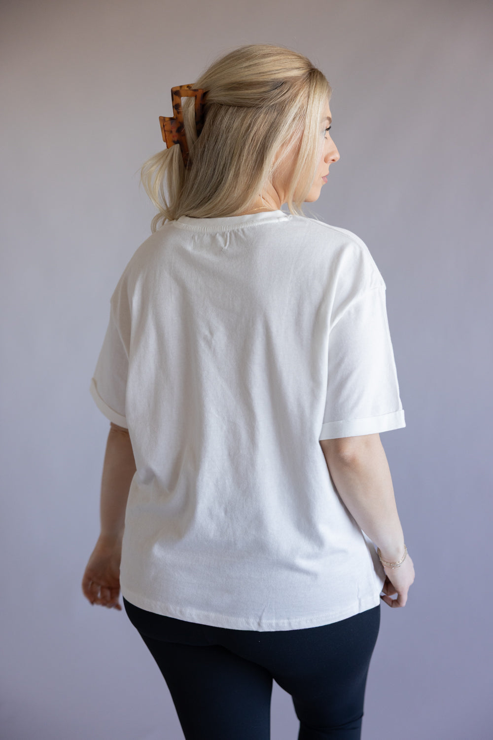 C&C California Gingham USA Melissa Tee for Women in White