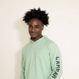 Carhartt Force Midweight Logo Graphic Hooded T-Shirt for Men in Green