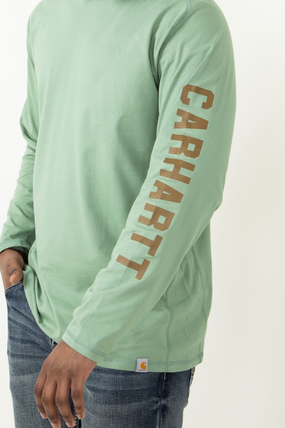 Carhartt Force Relaxed Fit Midweight Long Sleeve Logo Hooded T