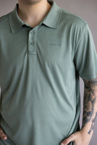 Carhartt Force Sun Defender Polo for Men in Green Slate Heather