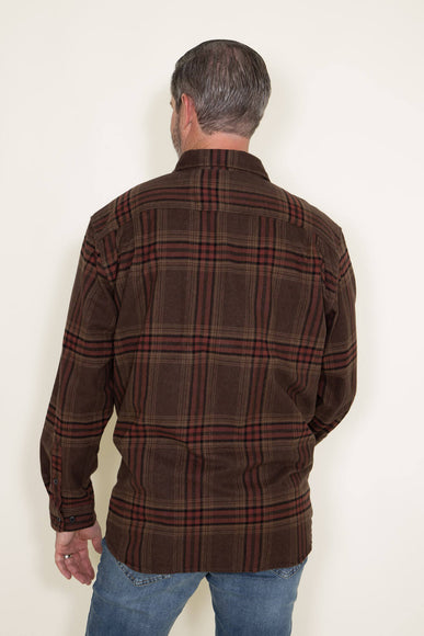Carhartt Heavyweight Plaid Flannel for Men in Chestnut Brown