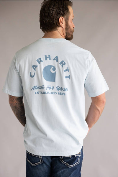 Carhartt Irvine Relaxed Work T-Shirt for Men in Fog | 107317-HN6