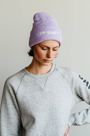 Carhartt Knit Cuff Beanie for Women in Purple